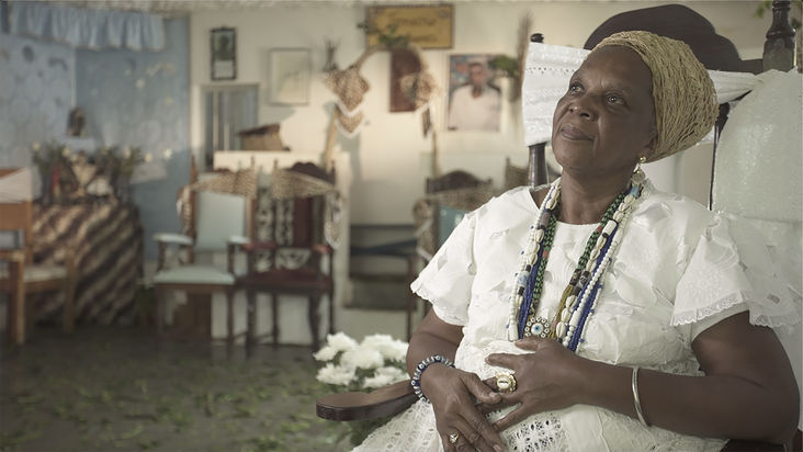 Matriarca do Terreiro Tumbenci de Maria Neném visita Inzo Tumbansi