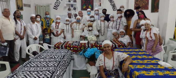 Cerimônia celebra visita da Matriarca do Terreiro Tumbenci de Maria Neném em São Paulo