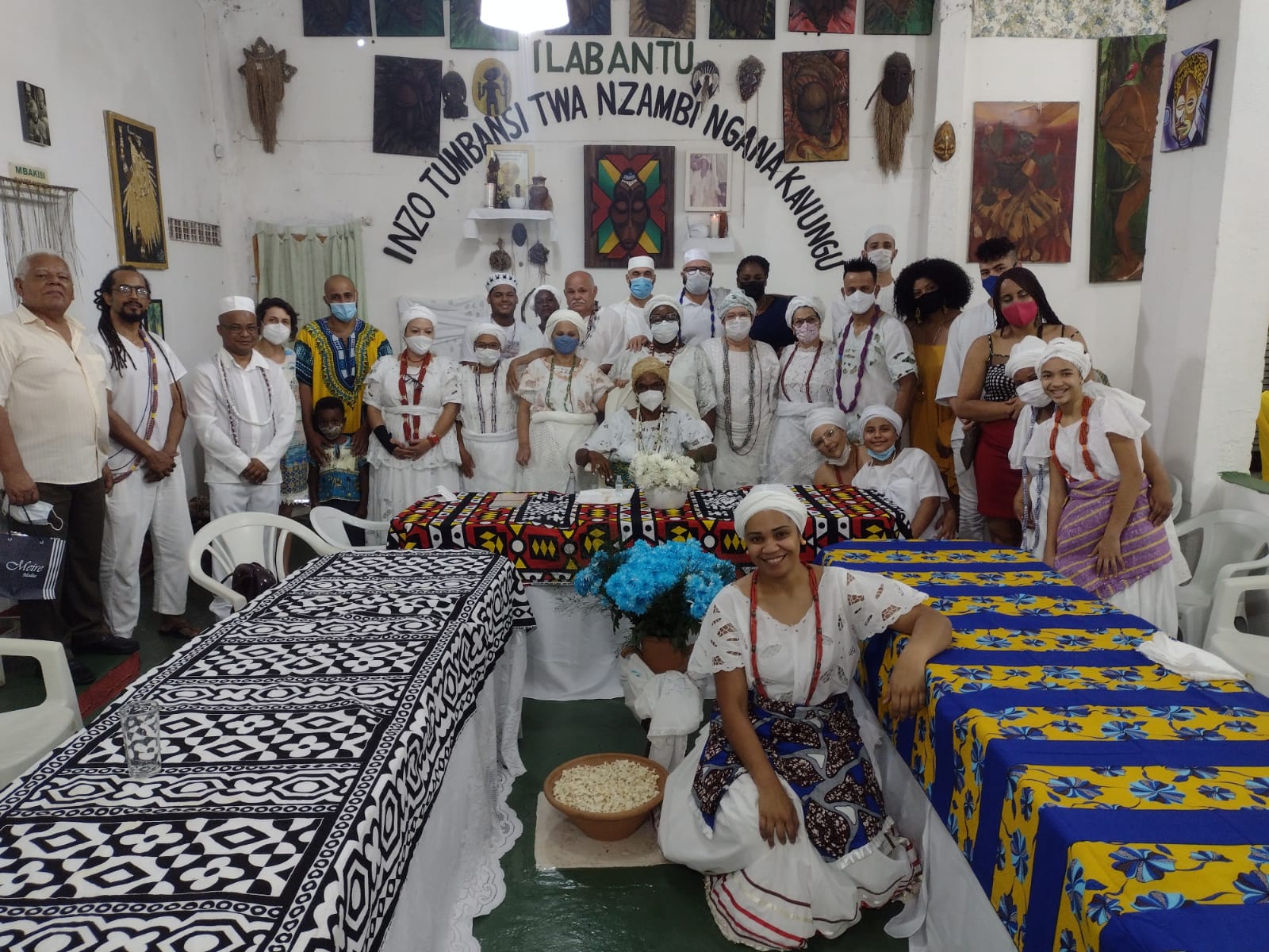 Cerimônia celebra visita da Matriarca do Terreiro Tumbenci de Maria Neném em São Paulo